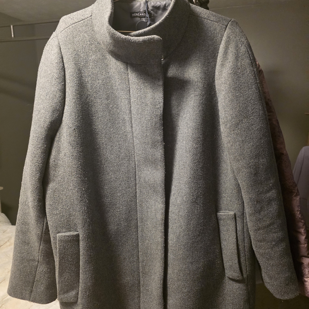 J. Crew Classic Gray Pea Coat